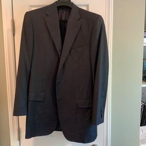 42L Blue Check Hickey Freeman Jacket